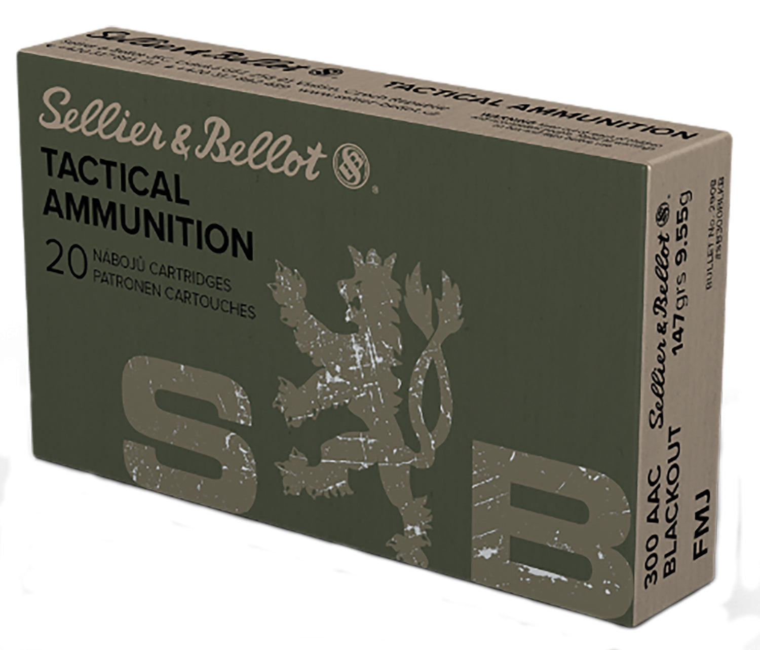 Sellier & Bellot .300 Blackout 147gr FMJ Ammo