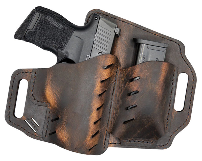 Versacarry Guardian OWB Holster with Mag Pouch Sub-Compact RH Water Buffalo Leather Sz4