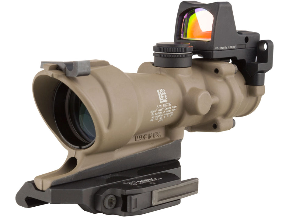 Trijicon ACOG ECOS Rifle Scope 4x32mm Illuminated Amber Crosshair 5.56 Reticle