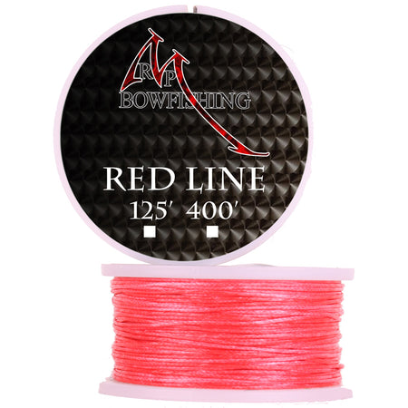 RPM Bowfishing Hi-Vis Red Line 125 ft. Braided #200