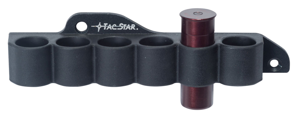 TacStar 1081210 SideSaddle Slimline Mossberg 500/590 12 Gauge 6rd Black Polymer Aluminum Plate