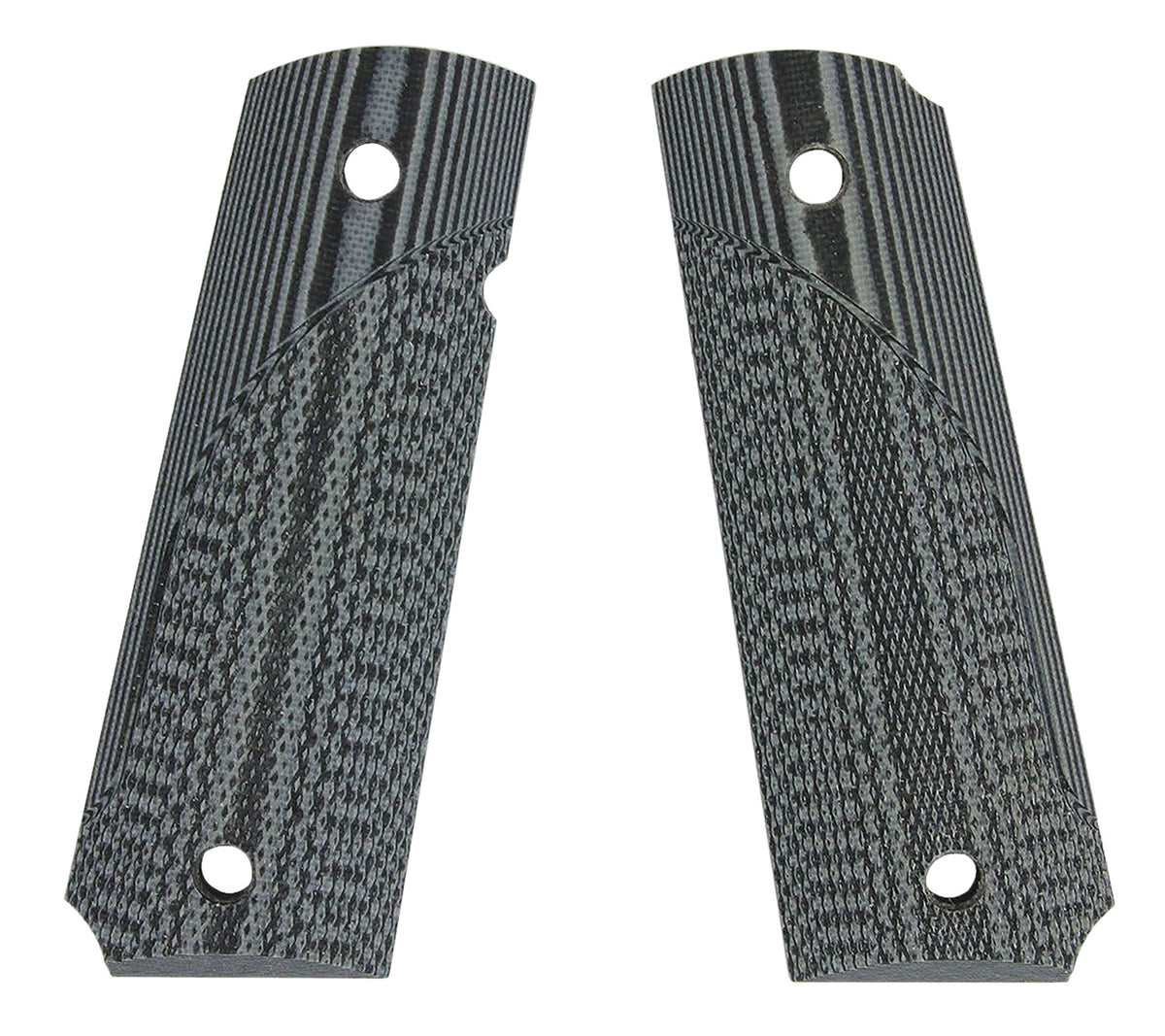 Pachmayr 61001 Tactical Grip Checkered Black & Gray G10 Panels for 1911 Pistol