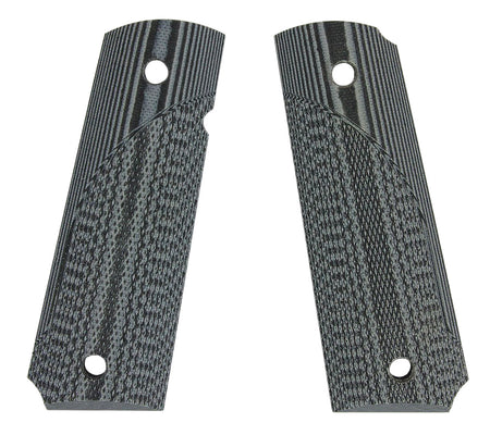 Pachmayr 61001 Tactical Grip Checkered Black & Gray G10 Panels for 1911 Pistol