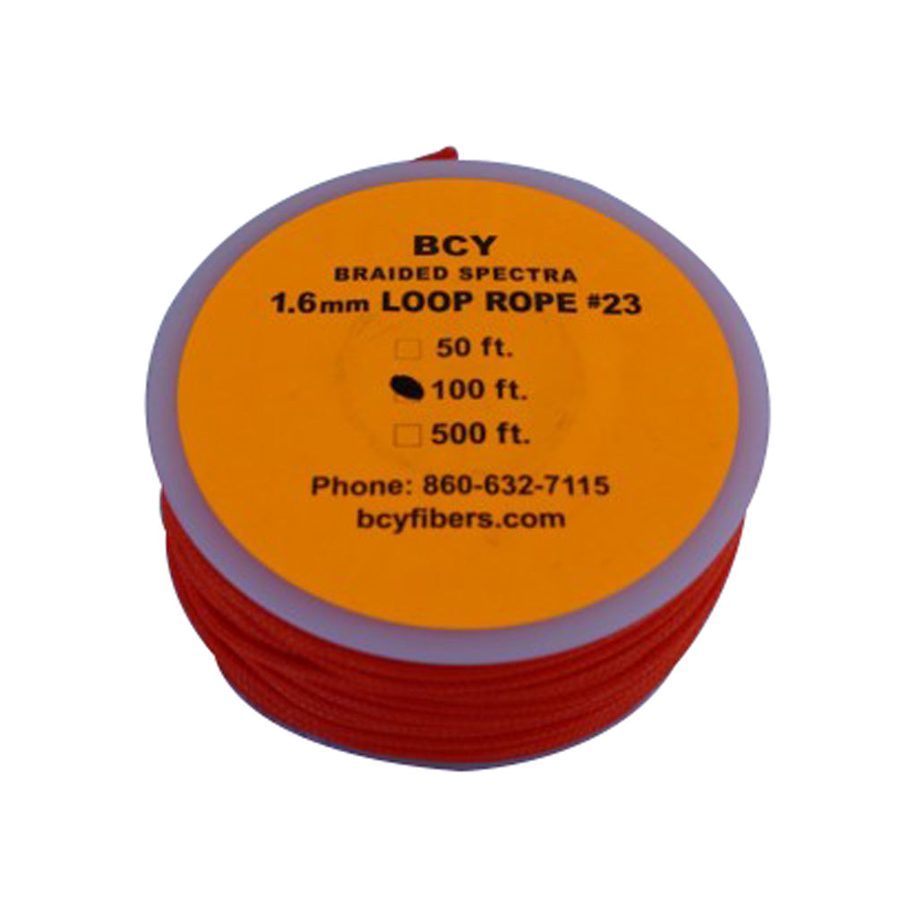 BCY 23 D-Loop Material Neon Orange 100 ft. Braided Spectra