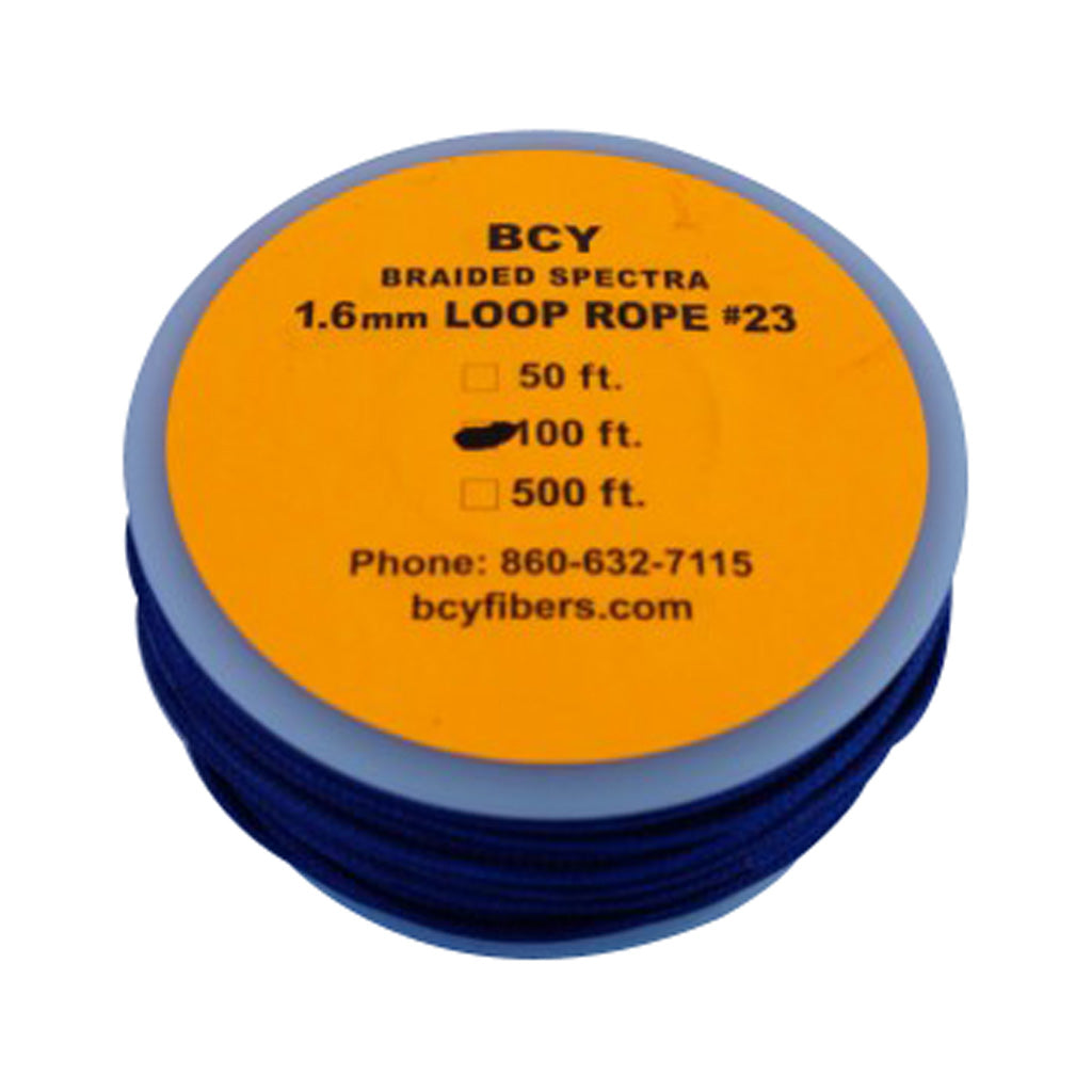 BCY 23 D-Loop Material Blue 100 ft. Braided Spectra