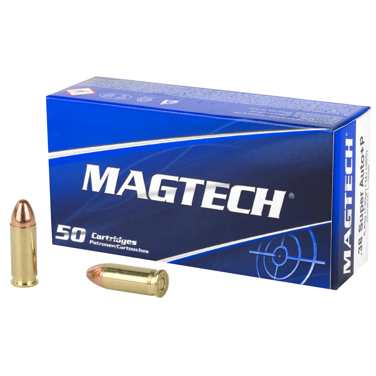 Magtech Sport Shooting Range/Training +P .38 Super 130 gr FMJ ammo