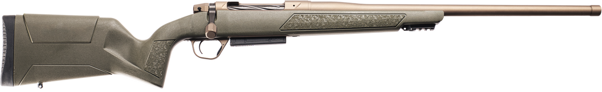 Christensen Arms 801-15004-01 Evoke 270 Win 4+1 22" Burnt Bronze Cerakote Threaded Barrel, Burnt Bronze Cerakote Drilled & Tapped Receiver, Picatinny Rail Forend, OD Green Fixed Synthetic Stock