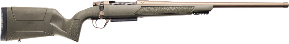 Christensen Arms 801-15009-01 Evoke 7mm PRC 3+1 22" Burnt Bronze Cerakote Threaded Barrel, Burnt Bronze Cerakote Drilled & Tapped Receiver, Picatinny Rail Forend, OD Green Fixed Polymer Stock
