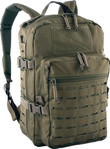Red Rock Transporter Day Pack with Laser-Cut MOLLE Webbing in Olive Drab