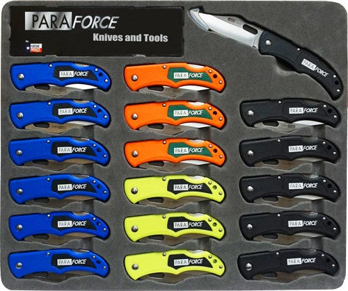 AccuSharp Paraforce Lock Back Folding Knife Counter Display - 18 Knives