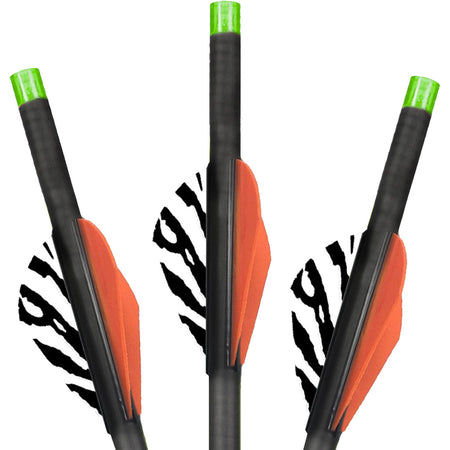 Lumenok Carbon Crossbow Bolts 22 in. with Green Moon Nocks 3 Pack
