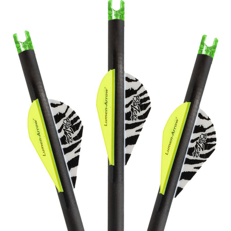 Lumenok Carbon Crossbow Bolts 20 in. with Green Capture Nocks 3 Pack