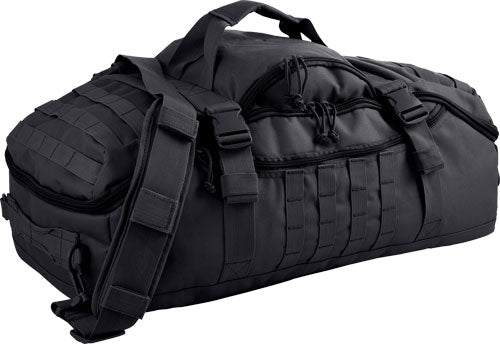 Red Rock Traveler Duffle Bag Convertible Backpack and Luggage in Black