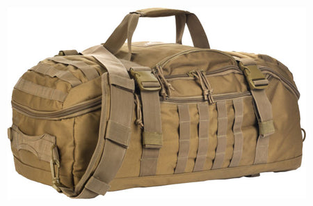 Red Rock Traveler Duffle Bag Convertible Backpack and Luggage in Coyote Tan
