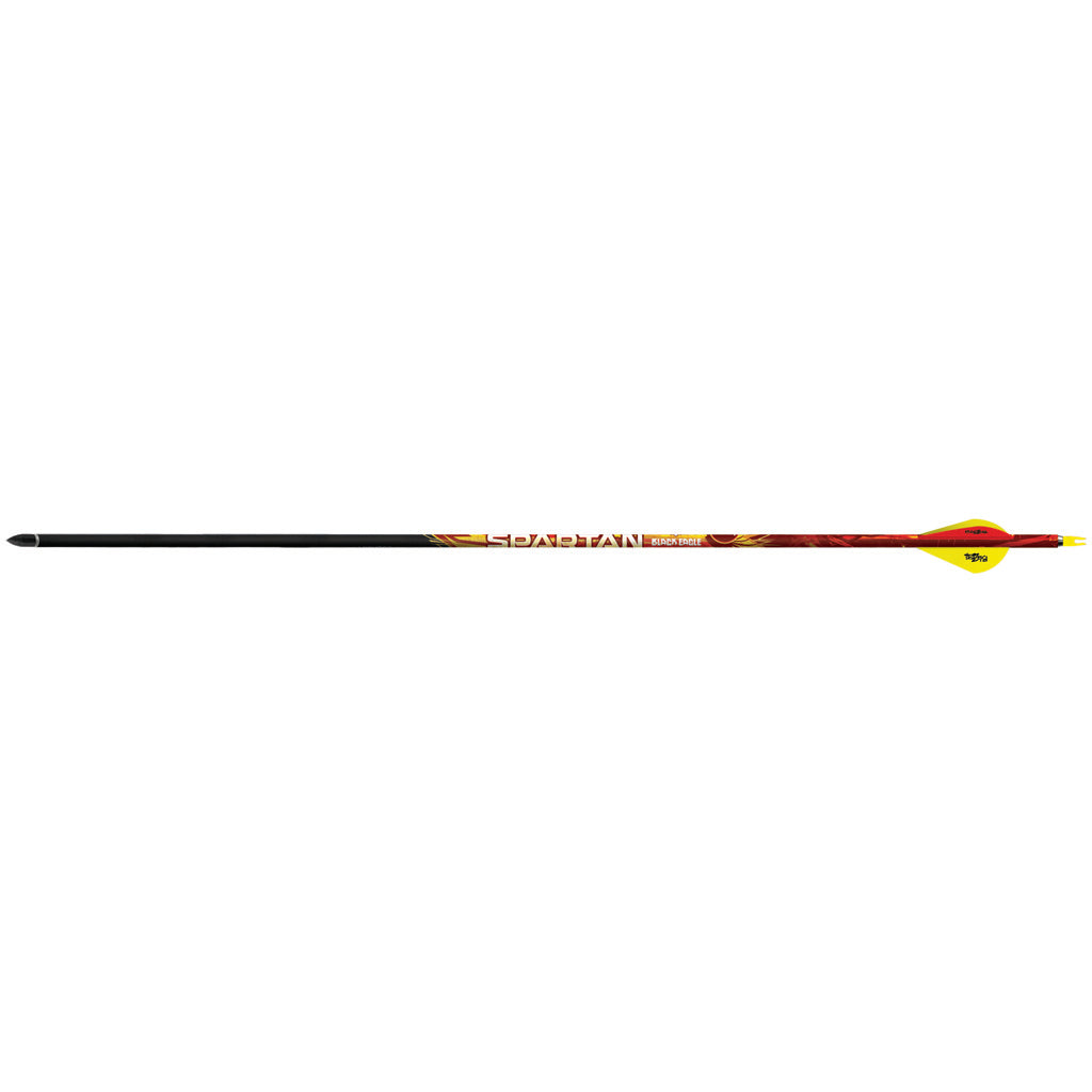 Black Eagle Spartan Arrows .001 Straightness 350 Spine Blazer Vanes 6 pk.