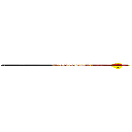 Black Eagle Spartan Arrows .001 Straightness 350 Spine Blazer Vanes 6 pk.