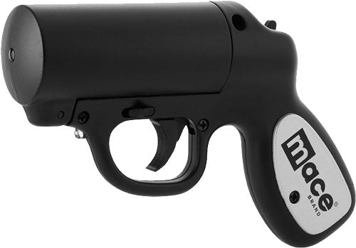 Mace Pepper Gun with Strobe LED Matte Black 28g OC Spray