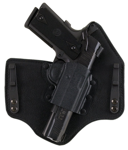 Galco KingTuk Deluxe IWB Holster for Glock 20/21/29/30 - Black Kydex/Leather UniClip, Right Hand
