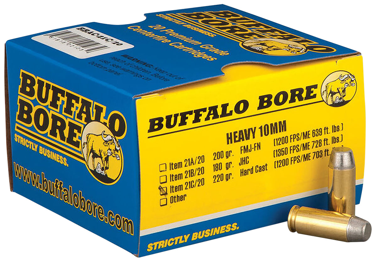 Buffalo Bore Outdoorsman 10mm Auto 220 gr Solid ammo