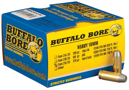Buffalo Bore Outdoorsman 10mm Auto 220 gr Solid ammo