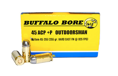 Buffalo Bore Outdoorsman +P .45 ACP/Auto 255 gr Solid ammo