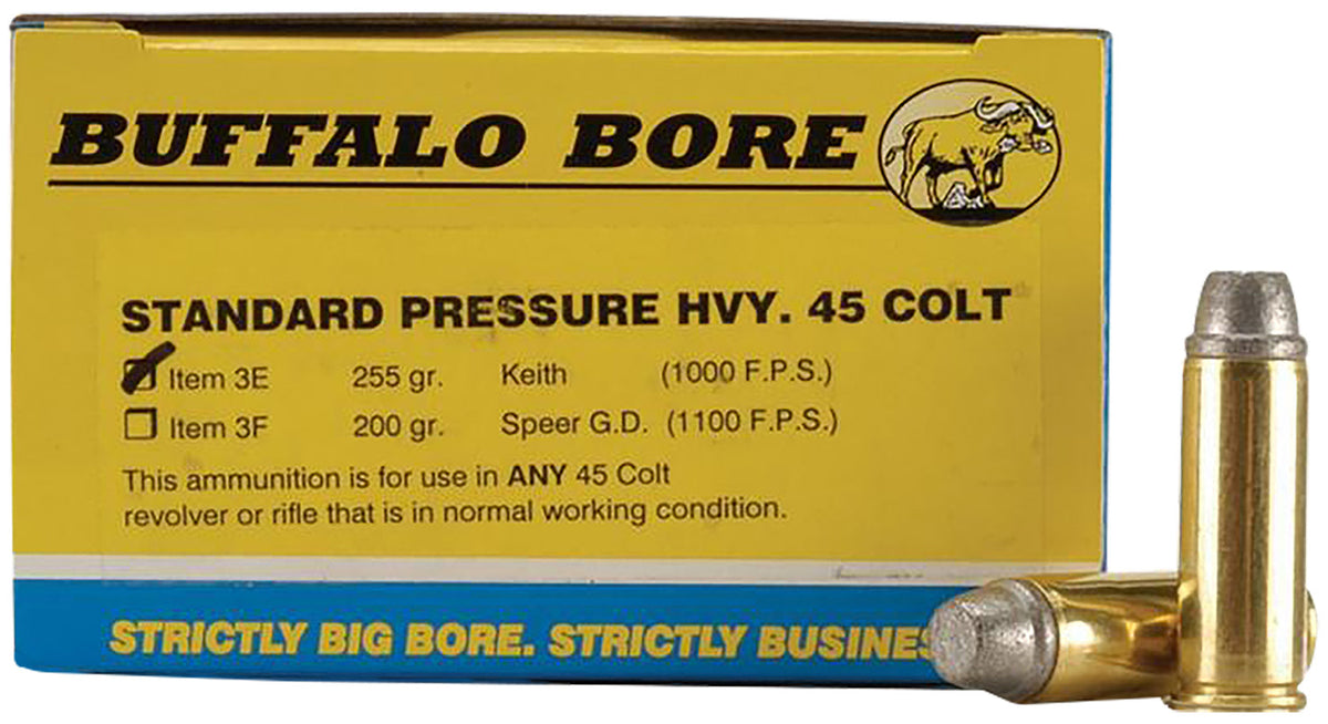 Buffalo Bore Standard Pressure .45 Long Colt 255 gr Solid ammo