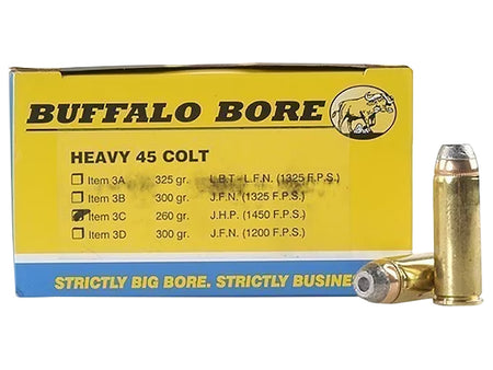 Buffalo Bore Heavy .45 Long Colt 260 gr JHP ammo