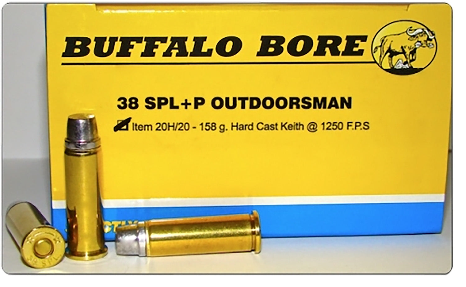 Buffalo Bore Outdoorsman .38 Special 158 gr Solid ammo