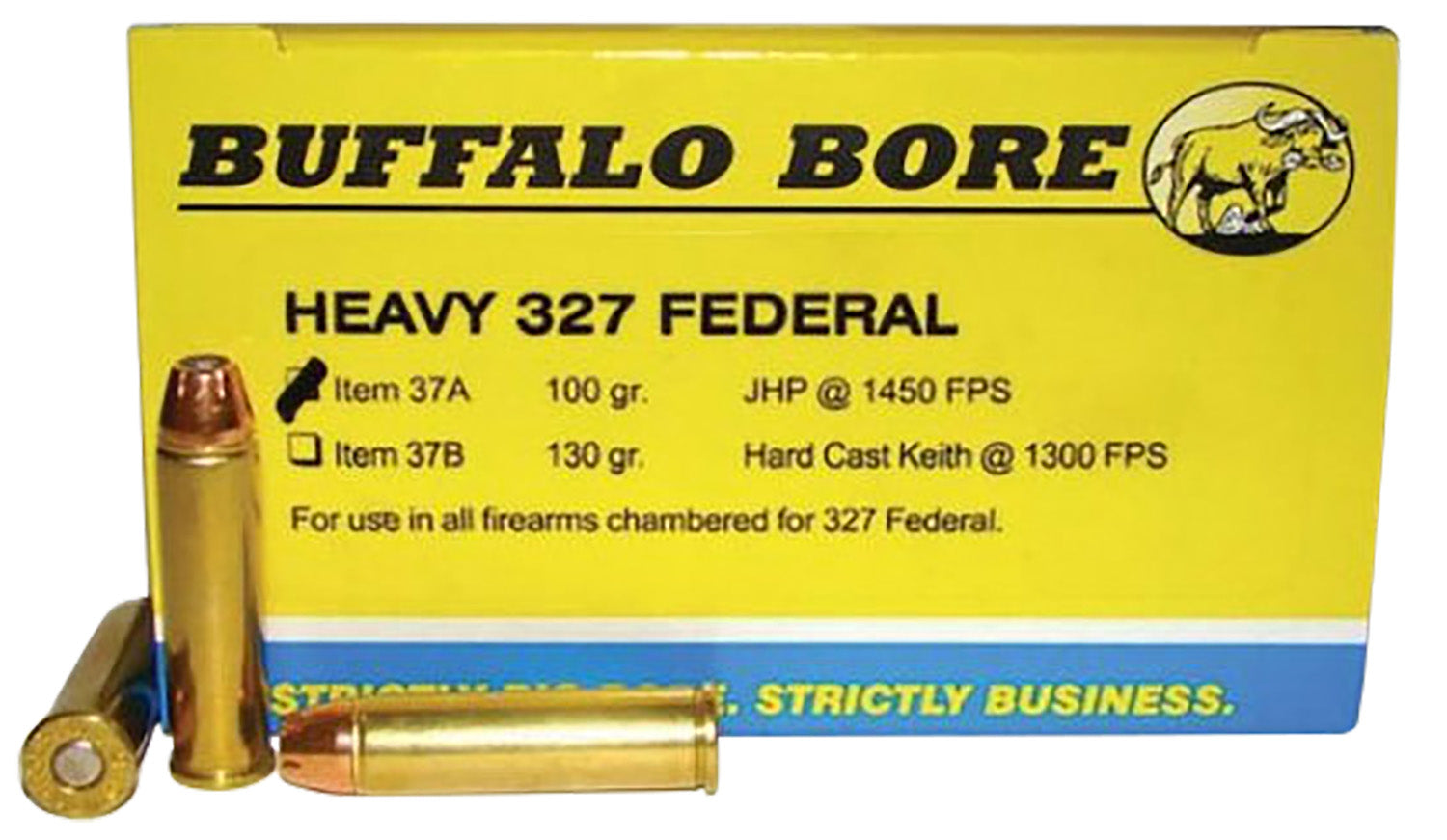 Buffalo Bore Heavy .327 Federal Mag 100 gr JHP ammo