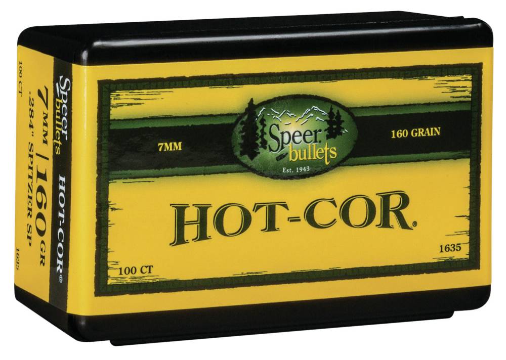 Speer .284 Diameter 160gr Hot-Cor Soft Point Bullets Box of 100