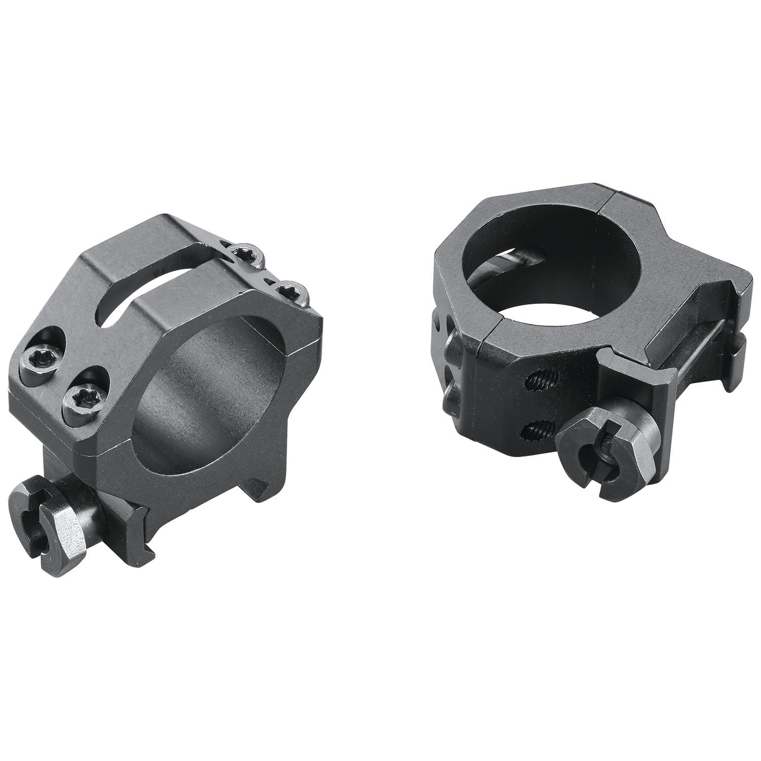 Weaver 48360 Four-Hole Skeleton Scope Rings Matte Black 1 Inch Medium