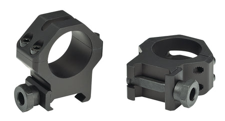 Weaver 48361 Four-Hole Skeleton Scope Rings Matte Black 1 Inch High