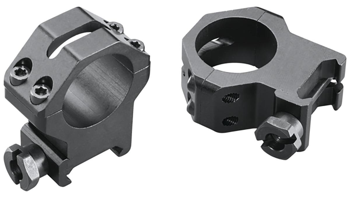 Weaver 48362 Four-Hole Skeleton Scope Rings Matte Black 1 Inch Extra High