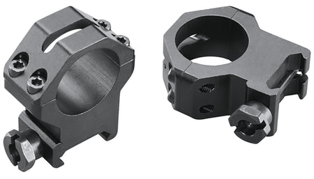 Weaver 48362 Four-Hole Skeleton Scope Rings Matte Black 1 Inch Extra High