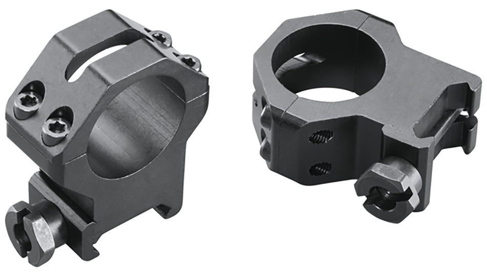 Weaver 48362 Four-Hole Skeleton Scope Rings Matte Black 1 Inch Extra High