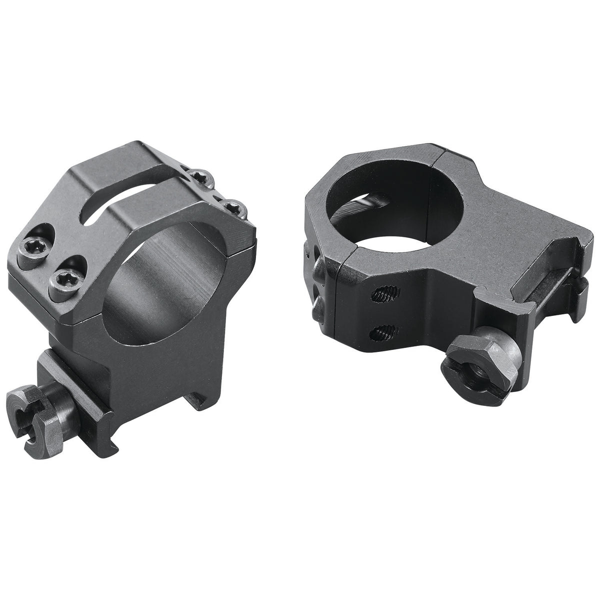 Weaver 48363 Four-Hole Skeleton Scope Rings Matte Black Aluminum 1 Inch Extra Extra High