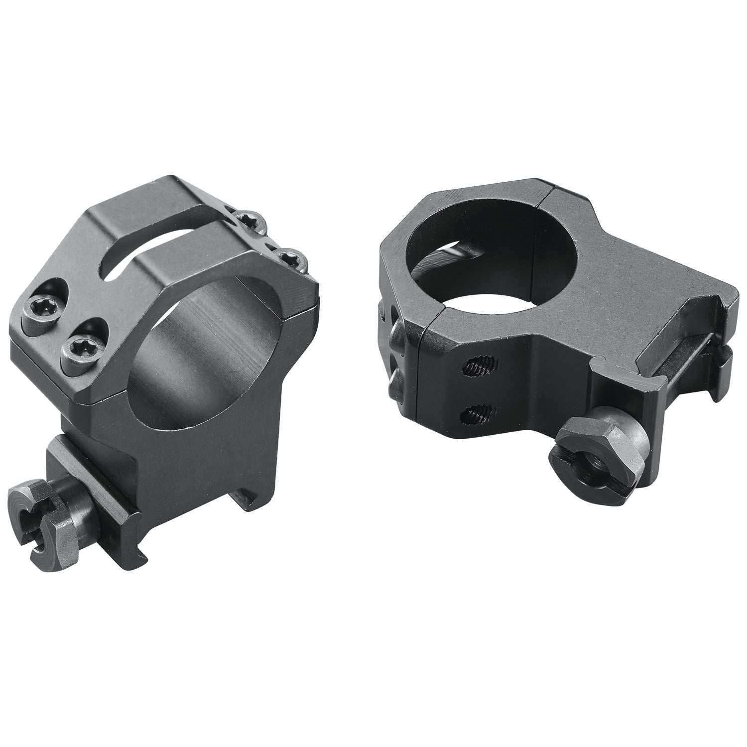 Weaver 48363 Four-Hole Skeleton Scope Rings Matte Black Aluminum 1 Inch Extra Extra High