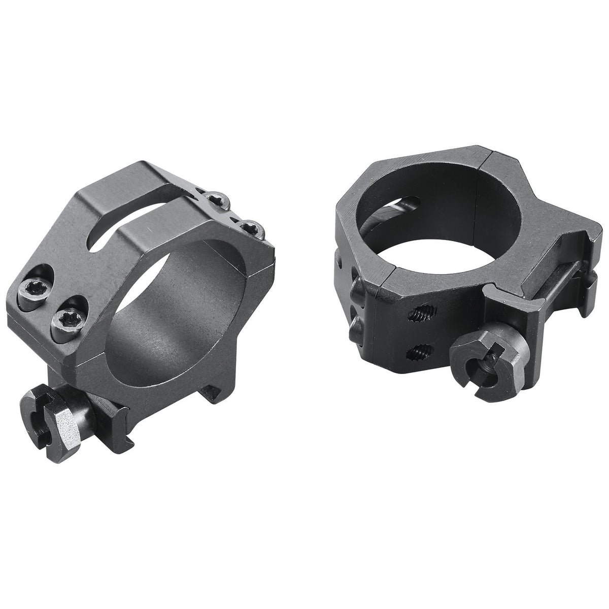 Weaver 48364 Four-Hole Skeleton Scope Rings Matte Black 30mm Low