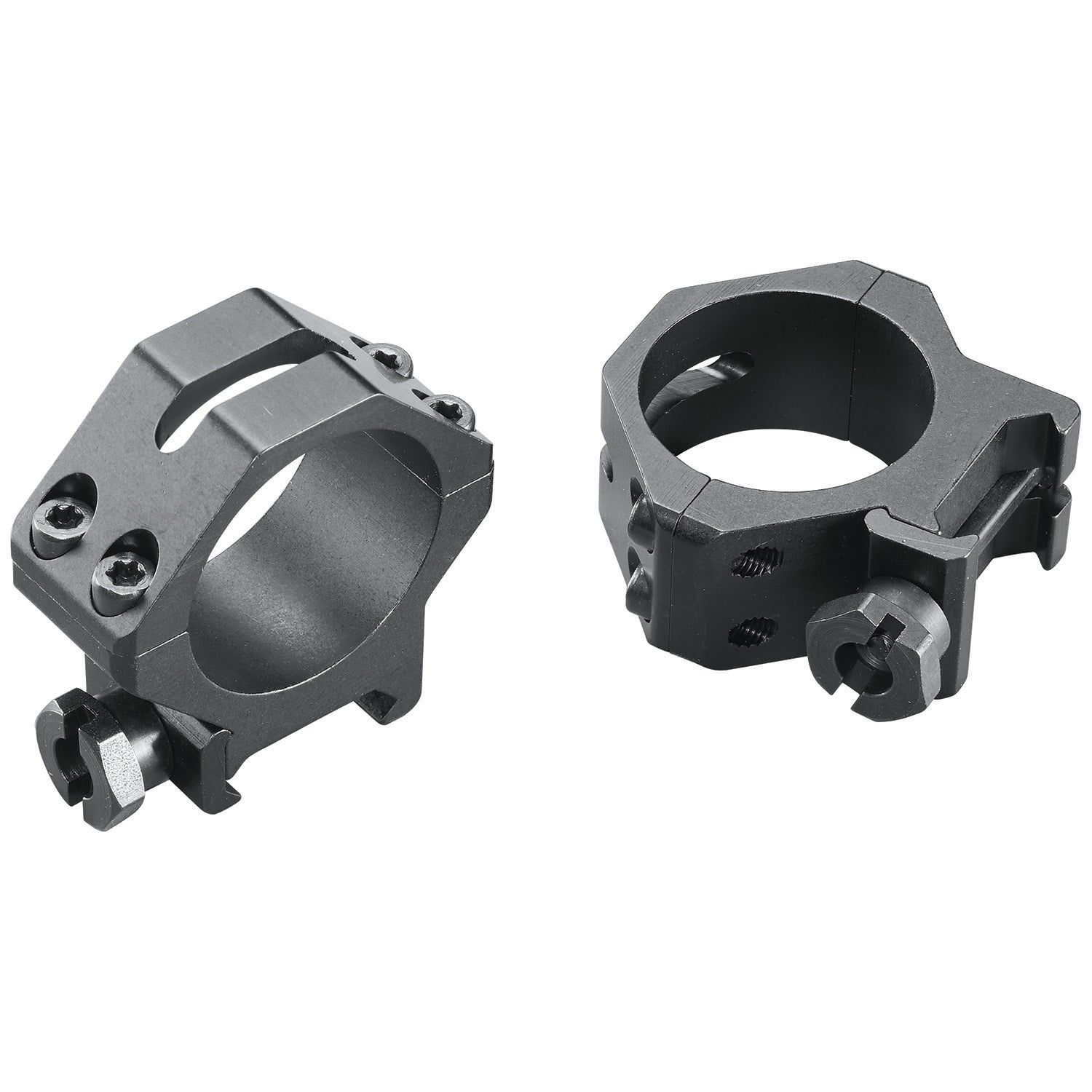 Weaver 48364 Four-Hole Skeleton Scope Rings Matte Black 30mm Low