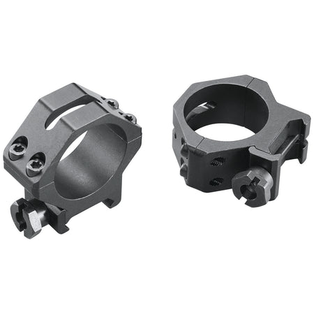 Weaver 48364 Four-Hole Skeleton Scope Rings Matte Black 30mm Low