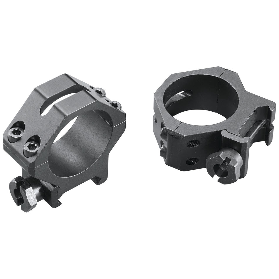 Weaver 48364 Four-Hole Skeleton Scope Rings Matte Black 30mm Low