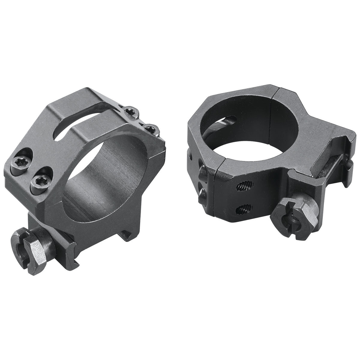 Weaver 48365 Four-Hole Skeleton Scope Rings Matte Black 30mm Medium