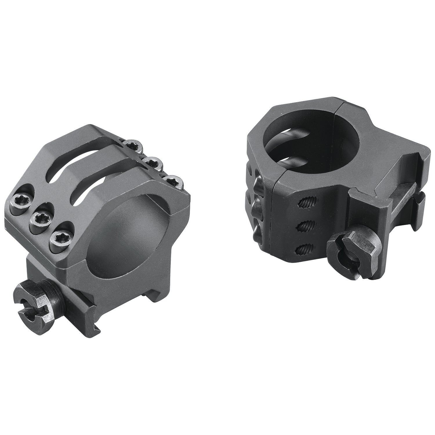 Weaver 99689 Six-Hole Picatinny Scope Rings Matte Black 1 Inch High