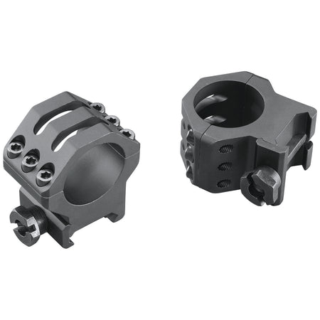 Weaver 99689 Six-Hole Picatinny Scope Rings Matte Black 1 Inch High
