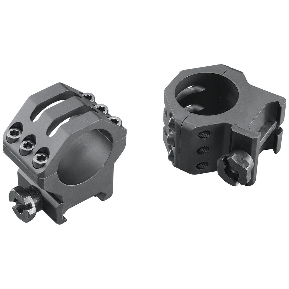 Weaver 99689 Six-Hole Picatinny Scope Rings Matte Black 1 Inch High