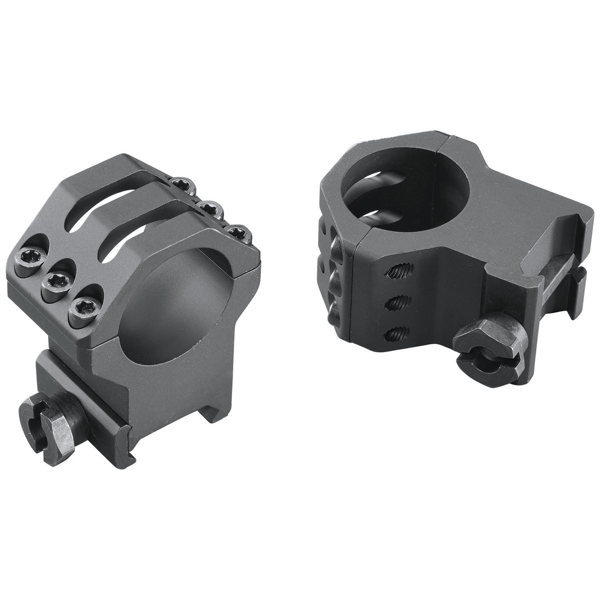 Weaver 99691 Six-Hole Picatinny Scope Rings Matte Black 1 Inch Extra Extra High