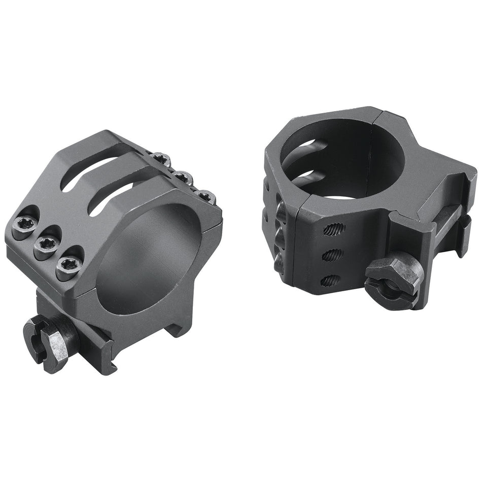 Weaver 99693 Six-Hole Picatinny Scope Rings Matte Black 30mm Medium