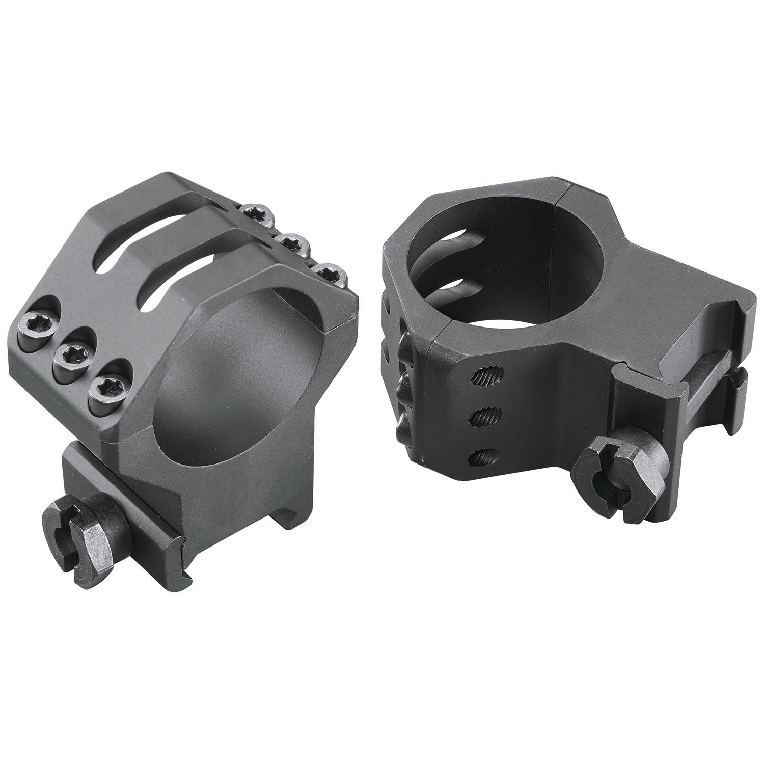 Weaver 99695 Six-Hole Picatinny Scope Rings Matte Black 30mm Extra High