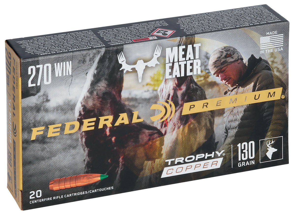 Federal P270TC1 Premium Trophy Copper  130 Grain .270 Winchester