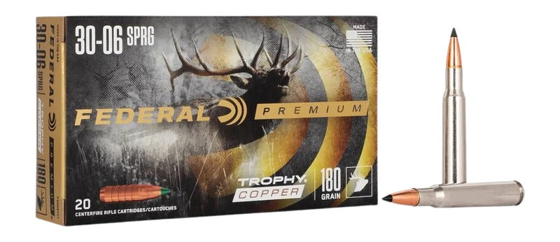 Federal P3006TC1 Premium Trophy Copper  180 Grain .30-06 Springfield